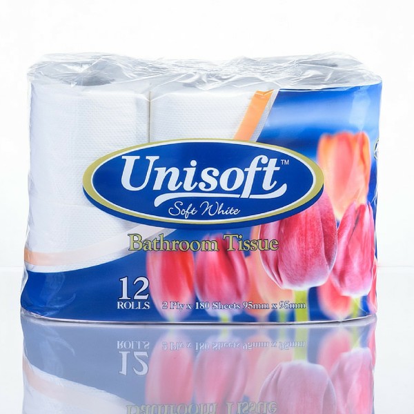 Toilet-Paper-Unisoft-2ply-180s-12pack-1